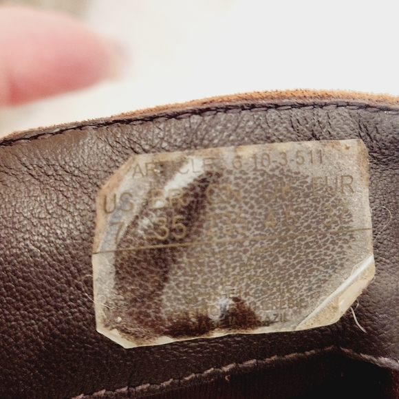 Carlari Caramel Almond Toe Platform Ankle Boot Heels Size 7 - Picture 8 of 12